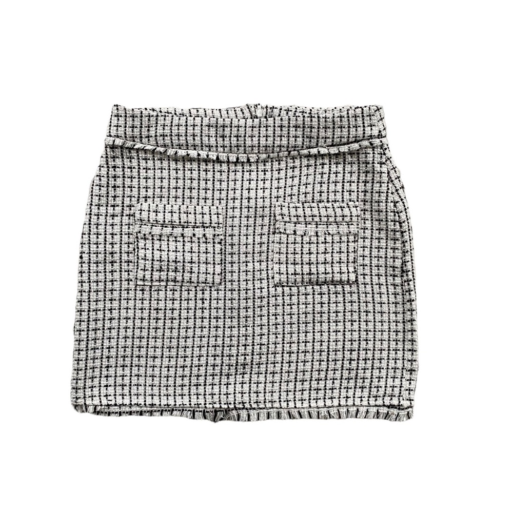 Duotone Pattern Fall Mini Skirt Size M
